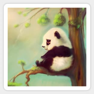 Sad panda Sticker